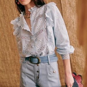 NWT tag Sezane IRMA top in size 4/36